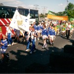 1994 Feile Na Gael 94 in Craogh Kilfinny, Limerick. Mount Sion players in the parade.