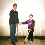 1996 A young Stephen Willmott meets his hero Tony Browne!
