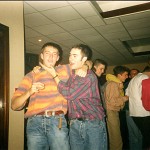 1996 Minor County Champions. Paul Hammond & Kevin Knox celebrate.