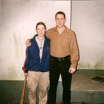 1996 Young Anne Marie Barrett meets Mount Sion Senior Hurler Ger Harris.