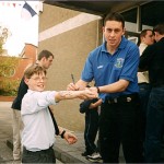 1998 Ger Harris signing an autograph for a fan. Senior Hurling Champions.