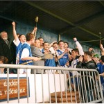 1998 Minor Hurling Champions. Captain Eoin McGrath receives the cup.