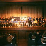 1998 Senior Hurling Champions return to the Mount Sion school hall with the cup.