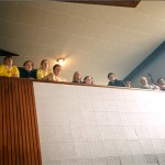 1998 Senior Hurling Champions. Parents and mothers watch the team return to the school hall with the cup.
