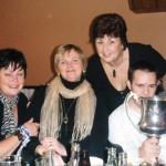 2006 Senior Hurling Champions. Kitty Fanning, Mary Stafford, Joan Kelly and John Flynn with the Cup.