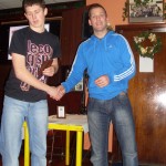 2010 Aaron receiving award for representing Waterford Under 16. 15-12-2010