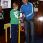 2010 Ben receiving award for representing Waterford Under 12. 15-12-2010