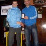 2010 Lee receiving award for representing Waterford Under 15. 15-12-2010.